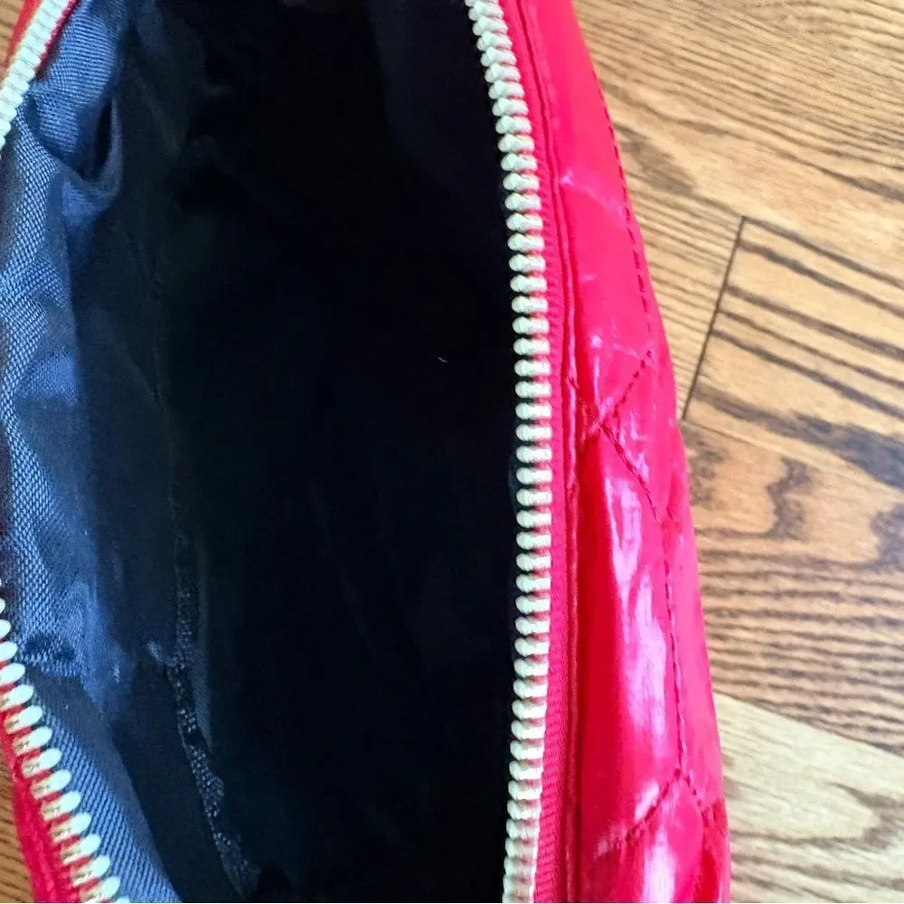 Aimee Kestenberg Red Puffer Quilted Makeup Case | Milan Travel Pouch